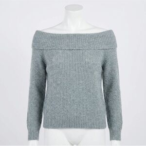 NEW BELLA DAHL off shoulder sweater in heather grey
